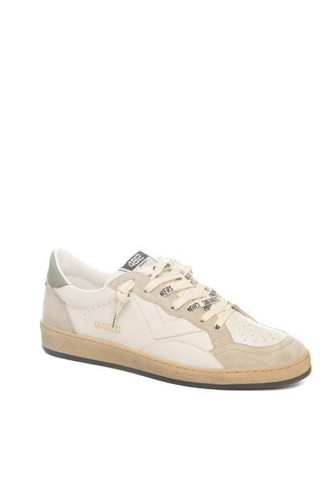 Sneaker pellle bianco/verde 4B12 | PLAYNEW UU111-GRI/VERDE